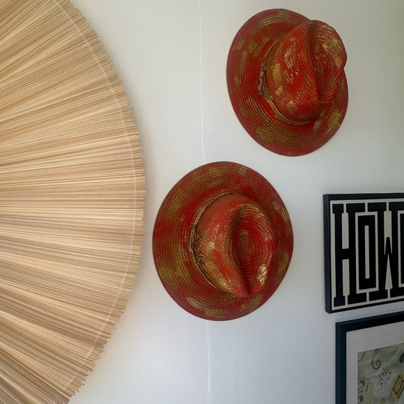 SUNSET SUN HAT / RED & GOLD - Picture 5 of 14